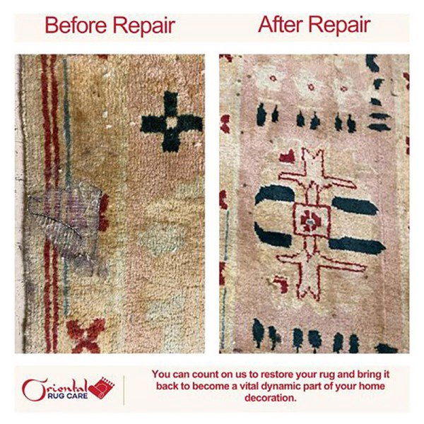 Rug repair craftsmanship