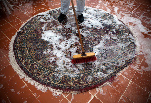 Rug stain removal